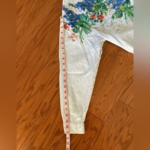 ASC International Clothing Andrew Sports Oversized Topstitch Denim Blouse - Picture 9 of 12